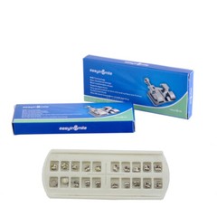 10Packs Dental Mini Brackets MBT/Roth 022 3/345 Hooks Orthodontic Metal Braces
