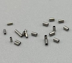 100*Dental Orthodontic Crimpable Mini Stop Crimpable Hook tube Stopper 0.5/0.8mm