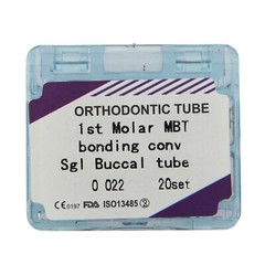80 Tubos Ortodoncia Buccal Tube 1st Molar Single Tube Roth MBT 022 Bondable Conv