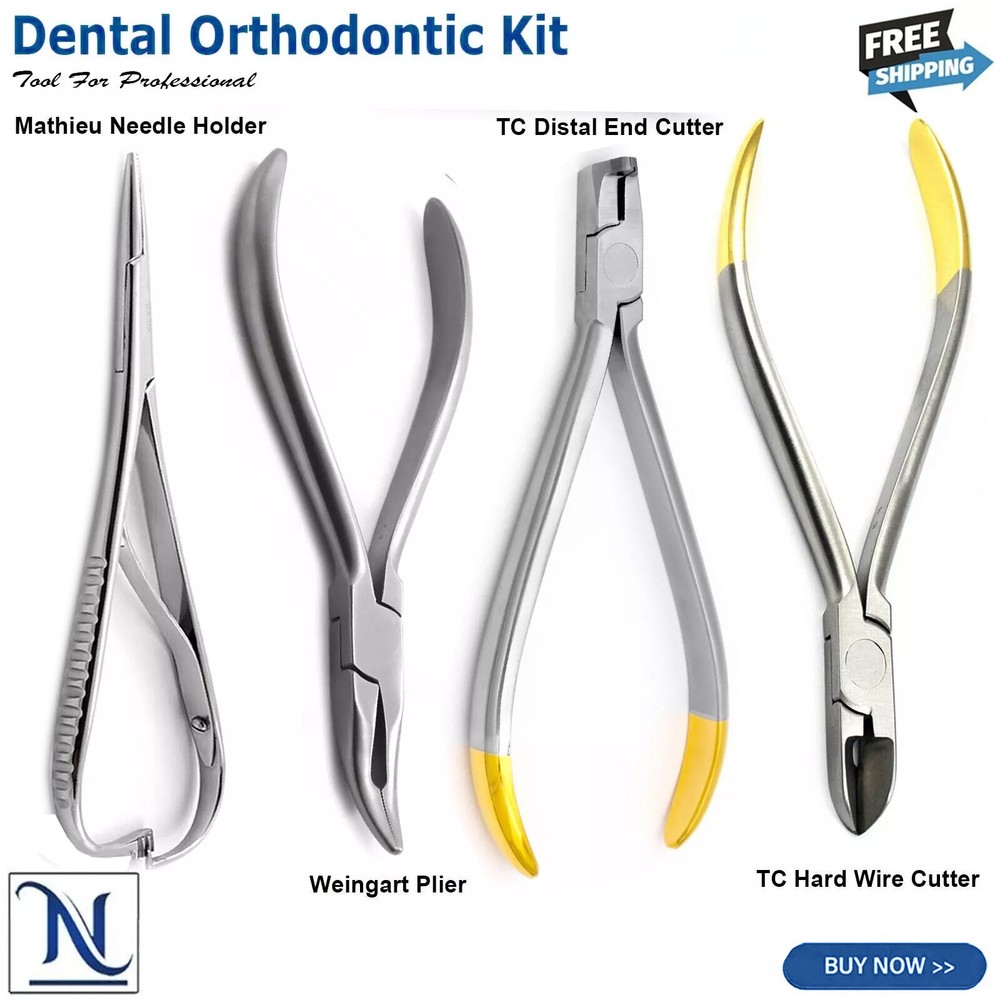Dental Orthodontic Laboratory Wire Cutter Distal End Ligature Wires Pliers