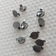 Dental Orthodontic Round Lingual Buttons Bondable & Cleat Mesh 10pcs/pack
