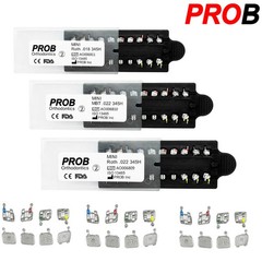 PROB Dental Orthodontic Metal Brackets Brace MIM MBT/ROTH 022/018 345H Monoblock