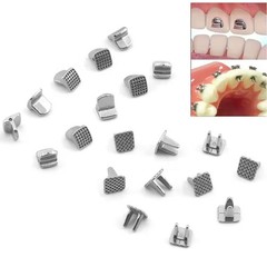 Dental Orthodontic Round Lingual Buttons Bondable & Cleat Mesh 10pcs/pack