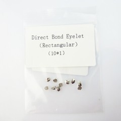 10Pc Dental Orthodontic Lingual Buttons with Hook Orthodont Materiales Mesh Base