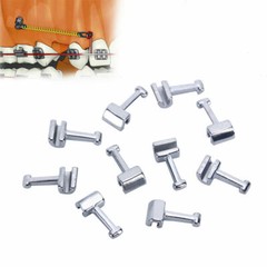 10pcs/Packs AZDENT Dental Ortho Crimpable Hook Stainless Steel Short / Long