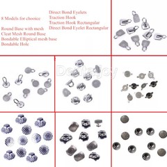 AZDENT Dental Ortho Lingual Buttons Bondable Round Base 8 Models 10pcs/pack