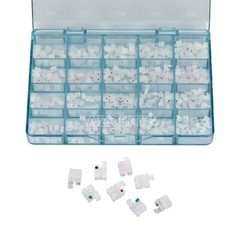 AZDENT Dental Orthodontic Ceramic Clear Brackets Braces Roth 022 Hook 345 Mesh