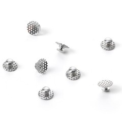 50pcs AZDENT Dental Orthodontic Bondable Hole Lingual Buttons Round Base