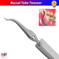 Ortho Buccal Tube Tweezers 5.5″ | Reverse Action Forceps for Bracket Set of 10