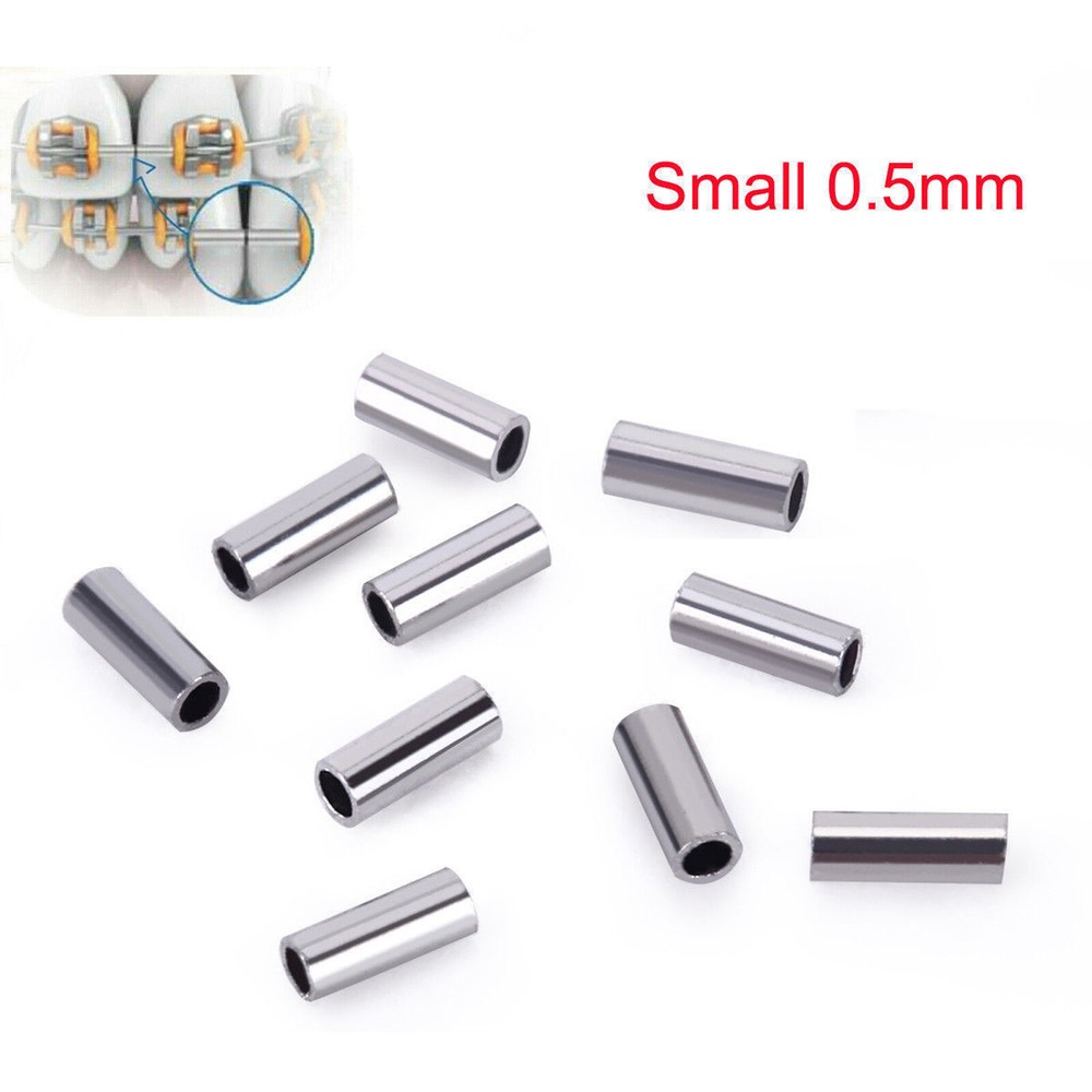 Dental Orthodontic Crimpable Hook Mini Stop Stopper On Archwire Small / Large