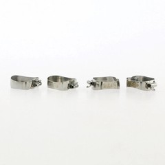 Dental 1st Molar Bands Roth 022 Plain Band Buccal Tube U1L1 Lingual Cleats 29-43