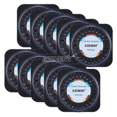 AZDENT Dental Orthodontic Ceramic Brackes Braces Roth /MBT .022 Hooks 345