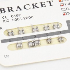 Dental Orthodontic Bracket Brace MIM Monoblock Ultrathin Edgewise 022 345 Hook