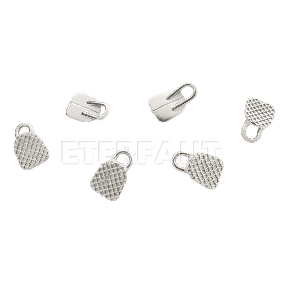 10Pcs/pack Dental Ortho Lingual Button Bondable Rectangular/Round Traction Hook