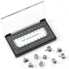 5 Sets Dental Ortho MIM Self Ligating Brackets Mini Roth.022 Hooks 345 1st Molar