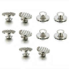 100pcs Dental Orthodontic Lingual Buttons Bondable Round Mesh Base Metal