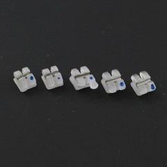 Dental Orthodontic Bracket Ceramic Metal Aesthetic Braces Roth 018 022 5-5 Clear
