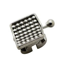 10Sets Orthodontic Brackets MIM Metal Braces Mini Roth 022 345 Hook Twin 5-5