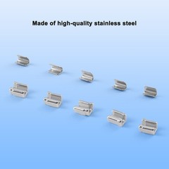 AZDENT 50pcs/Box Dental Orthodontic Universal Crimpable Mini Stops Stainless