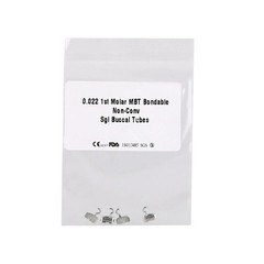 Dental Ortho Bondable Buccal Tube With Sliding Crimpable Hook 1st Molar MBT/Roth
