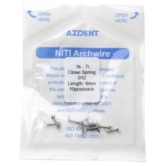 Dental Orthodontic Niti Closed Coil Spring 10Pcs/Pack 6 Sizes AZDENT