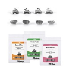 dental Ortodoncia Tubo Bucal de 1er Molar Bondable Mono No-Conv Roth MBT 022 018