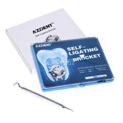 AZDENT Dental Orthodontic Self-Ligating Brackets Brace MBT Roth 0.022 Hooks/Tool