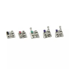 Dental Orthodontic Metal Brackets MIM Mini Braces Roth MBT 018 022 345 Hooks