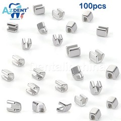 100pcs Dental Orthodontic Crimpable Hooks Stops Metal Stop Type for Arch Wire