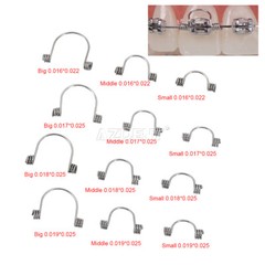 10pcs Dental Orthodontic Torquing Torque Spring Rectangular Anterior Teeth Wire