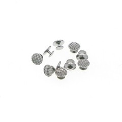100 Pcs Dental Metal Orthodontic Lingual Button Bondable Round Mesh Base