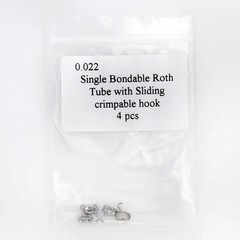 Dental Ortho Bondable Buccal Tube With Sliding Crimpable Hook 1st Molar MBT/Roth