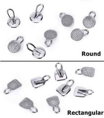 27 Options Dental Orthodontic Bondable Lingual Buttons Round/Rectangular Base