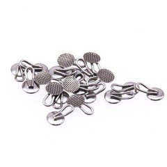 Dental Orthodontic Lingual Buttons Traction Hook Round Rectangular 10pcs/pack