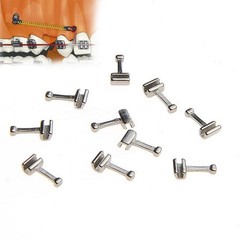 Dental Stainless Steel Orthodontic Crimpable Arch Hooks Long/Medium/Short Tube