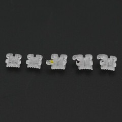 Dental Orthodontic Sapphire Brackets Ceramic Braces Roth MBT 022 345 Aesthetic