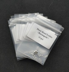 10pcs Dental Orthodontic Lingual Buttons Direct Bond Eyelets Rectanglar Base
