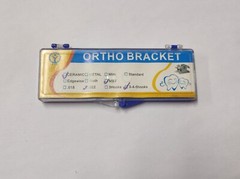 2 Packs Dental Braces Ceramic Brackets 022 MBT 345 Hooks 20pcs/set