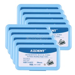 50Sets Tubos bucales ortodoncia dental MBT Roth 022/018 1er 2do molar monobloque