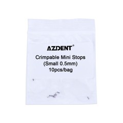 10pcs/pack AZDENT Orthodontic Crimpable Hooks crimpable Mini Stops 0.5mm/0.8mm
