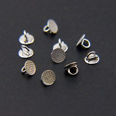 50 Pcs Dental Ortho Direct Bond Eyelets Round Crimpable Hook Lingual Button