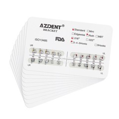 20pcs Dental Orthodontic Brackets Brace Standard Roth Slot.018 Hooks 345