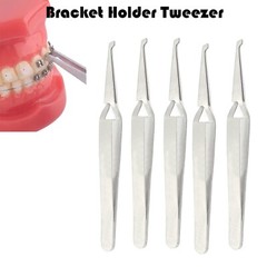 AAPRO 5 PC Dental Direct BondING Bracket Holder Fine Tip Positioning Tweezers
