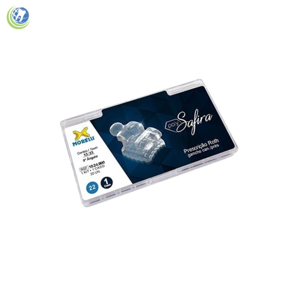MORELLI BRACKETS ROTH POLYSAFIRA 0.22 1024900 Orthodontic USA seller