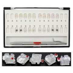 Dental Orthodontic Self Ligating Brackets Ceramic Clear Roth 022 345 Ormco Damon
