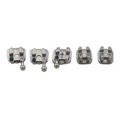 10Sets Dental Orthodontic Metal Brackets Braces Roth 022 345 Hooks Mini Twin