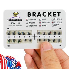 10-200 Packs Dental Orthodontic Brackets Brace Standard Roth.022 Hooks 3 4 5