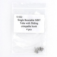 Dental Ortho Bondable Buccal Tube With Sliding Crimpable Hook 1st Molar MBT/Roth