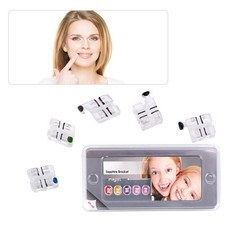 Dental Orthodontic Brackets Monocrystalline Sapphire Mini Roth 022 Hooks 345