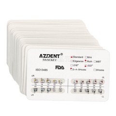 20 Packs AZDENT Dental Orthodontic Brackets Braces Standard Roth.022″ Hooks 345